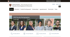 Desktop Screenshot of faculty.harvard.edu
