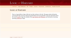 Desktop Screenshot of logic.harvard.edu