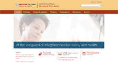 Desktop Screenshot of centerforworkhealth.sph.harvard.edu