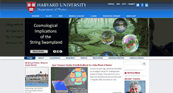 Desktop Screenshot of physics.harvard.edu