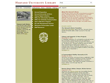 Tablet Screenshot of hul.harvard.edu