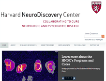 Tablet Screenshot of neurodiscovery.harvard.edu