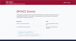 Desktop Screenshot of events.dfhcc.harvard.edu