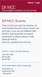 Mobile Screenshot of events.dfhcc.harvard.edu