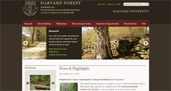 Desktop Screenshot of harvardforest.fas.harvard.edu