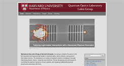 Desktop Screenshot of lukin.physics.harvard.edu