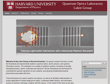 Tablet Screenshot of lukin.physics.harvard.edu