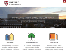 Tablet Screenshot of community.harvard.edu