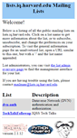 Mobile Screenshot of lists.iq.harvard.edu