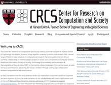 Tablet Screenshot of crcs.seas.harvard.edu
