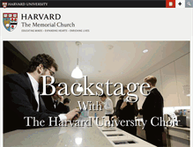 Tablet Screenshot of memorialchurch.harvard.edu