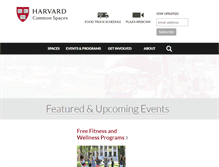Tablet Screenshot of commonspaces.harvard.edu