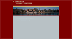 Desktop Screenshot of admweb.fas.harvard.edu