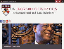 Tablet Screenshot of harvardfoundation.fas.harvard.edu