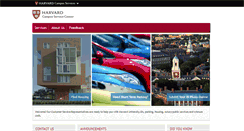 Desktop Screenshot of campusservicecenter.harvard.edu