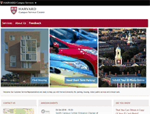 Tablet Screenshot of campusservicecenter.harvard.edu