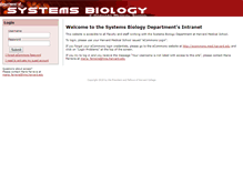 Tablet Screenshot of intranet.sysbio.med.harvard.edu