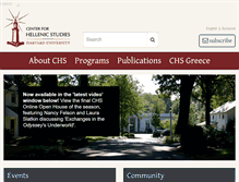 Tablet Screenshot of chs.harvard.edu