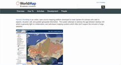 Desktop Screenshot of about.worldmap.harvard.edu