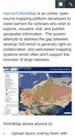 Mobile Screenshot of about.worldmap.harvard.edu