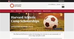 Desktop Screenshot of edportal.harvard.edu