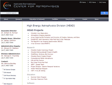 Tablet Screenshot of hea-www.cfa.harvard.edu