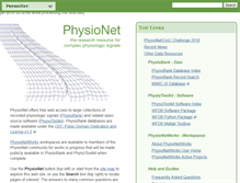 Tablet Screenshot of physionet.caregroup.harvard.edu