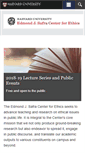 Mobile Screenshot of ethics.harvard.edu