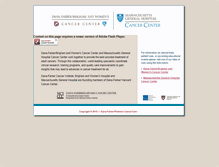 Tablet Screenshot of cancercare.harvard.edu