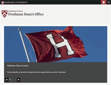 Tablet Screenshot of fdo.fas.harvard.edu