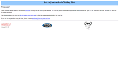 Desktop Screenshot of lists.rwj.harvard.edu