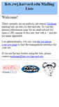 Mobile Screenshot of lists.rwj.harvard.edu