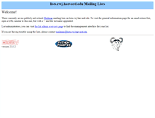 Tablet Screenshot of lists.rwj.harvard.edu