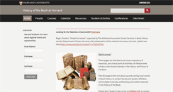 Desktop Screenshot of bookhistory.harvard.edu