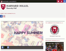 Tablet Screenshot of hillel.harvard.edu