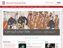 Tablet Screenshot of hup.harvard.edu