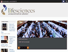 Tablet Screenshot of lifesciences.fas.harvard.edu