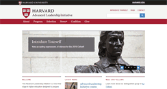 Desktop Screenshot of advancedleadership.harvard.edu