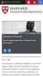 Mobile Screenshot of advancedleadership.harvard.edu