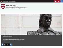 Tablet Screenshot of advancedleadership.harvard.edu