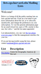 Mobile Screenshot of lists.cga.harvard.edu