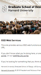 Mobile Screenshot of internal.gsd.harvard.edu
