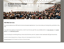 Tablet Screenshot of internal.gsd.harvard.edu