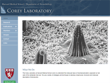 Tablet Screenshot of corey.med.harvard.edu