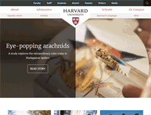 Tablet Screenshot of harvard.edu