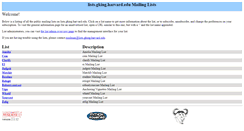 Desktop Screenshot of lists.gking.harvard.edu
