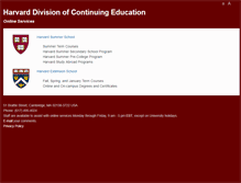Tablet Screenshot of dcearc.harvard.edu