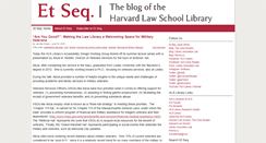 Desktop Screenshot of etseq.law.harvard.edu