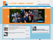 Tablet Screenshot of energy.harvard.edu