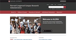 Desktop Screenshot of hlcra.harvard.edu